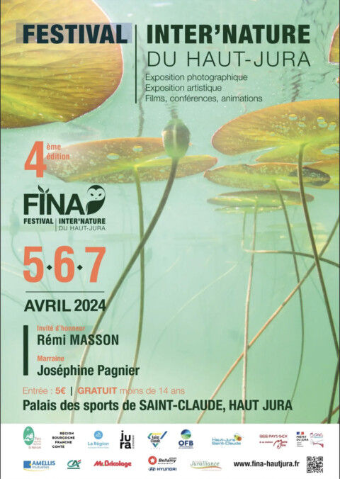 Affiche Festival Inter Nature du Haut-Jura FINA 2024