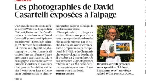 article de presse Le Dauphiné Libéré du 4 août 2025