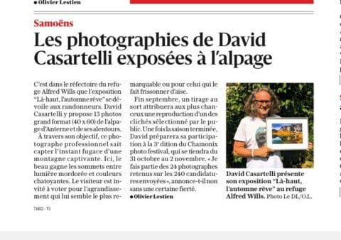 article de presse Le Dauphiné Libéré du 4 août 2025
